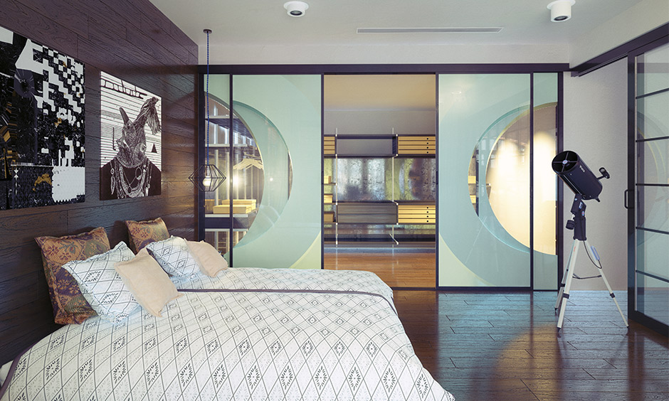 Bedroom Door Design With Glass