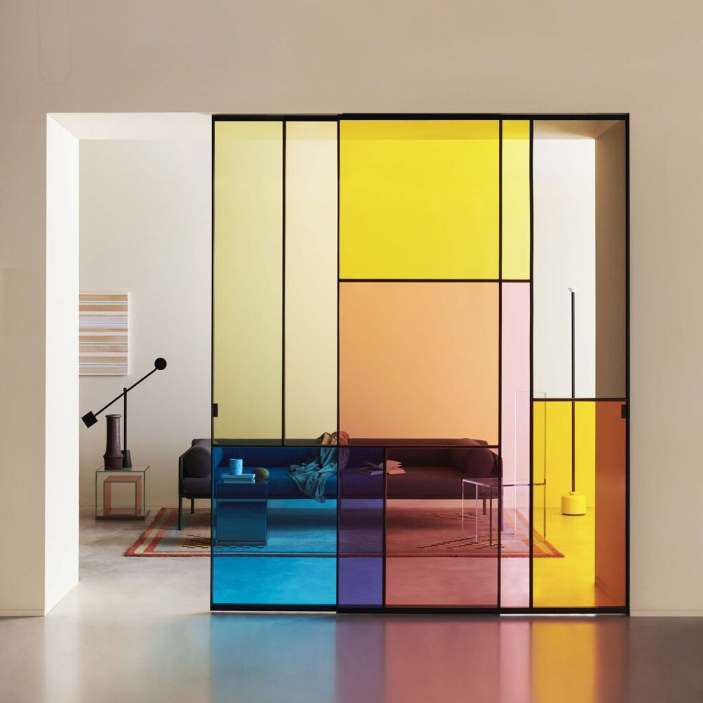 decorative stained glass interior doors